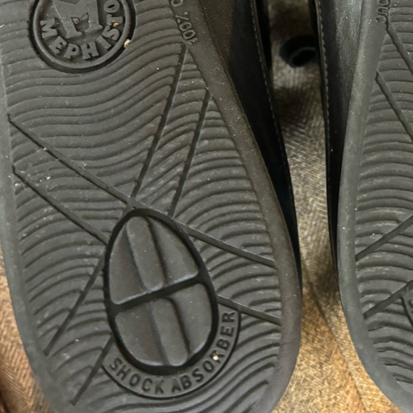 Mephisto Air Relax Black Patent Leather Sneakers Size 8.5 Low Top Lace Up - Picture 10 of 15